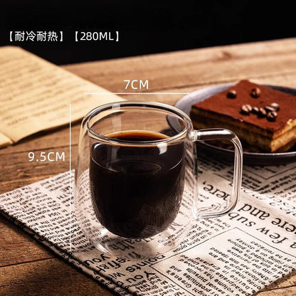 ガラス 耐熱マグカップ コーヒーグラス