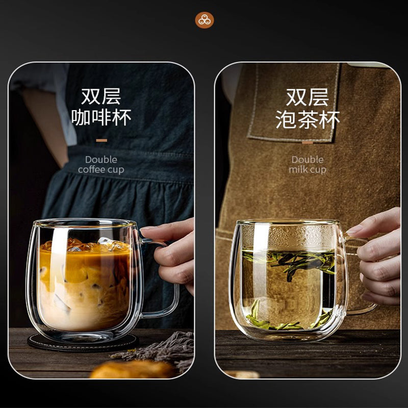 ガラス 耐熱マグカップ コーヒーグラス