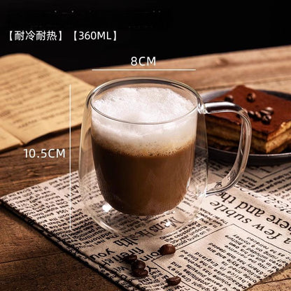 ガラス 耐熱マグカップ コーヒーグラス