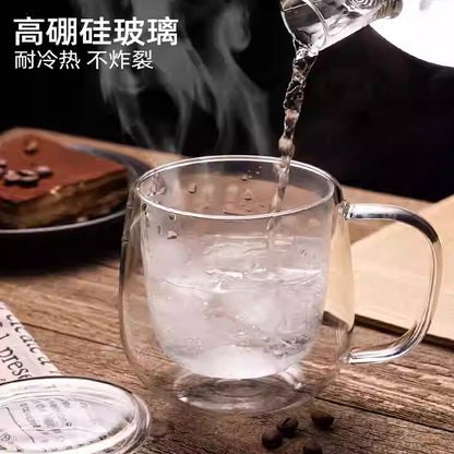 ガラス 耐熱マグカップ コーヒーグラス