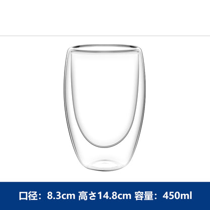 ダブルウォール耐熱グラス 80ml、250ml、350ml、450ml