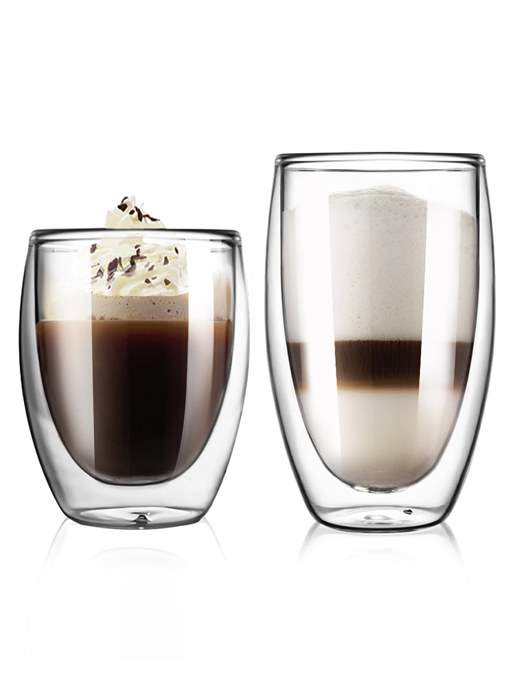 ダブルウォール耐熱グラス 80ml、250ml、350ml、450ml