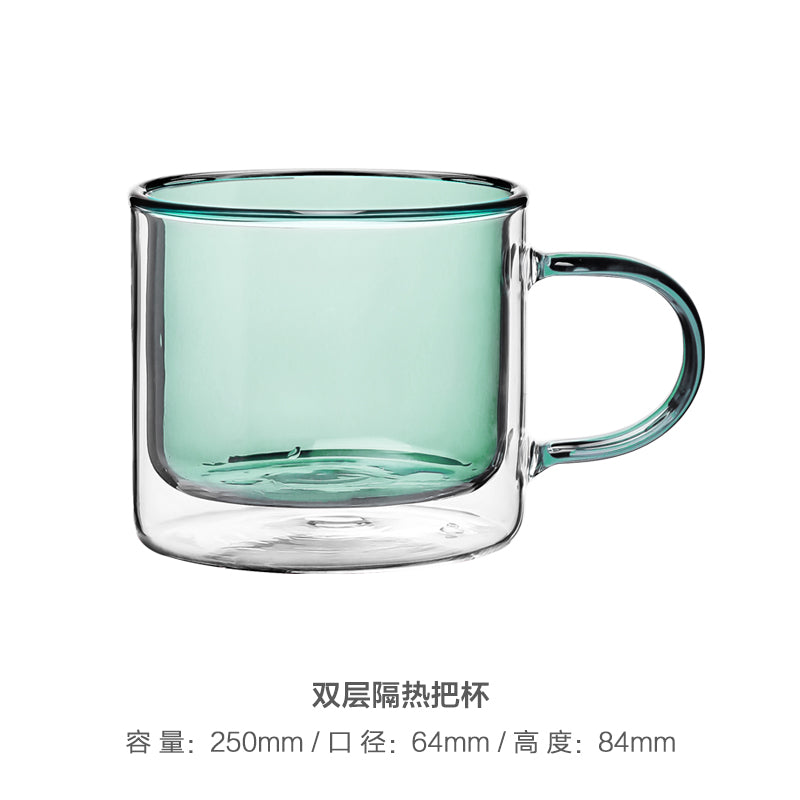 ステンドグラス コーヒーカップ  カラーグラス コップ 耐熱ガラス 250ml