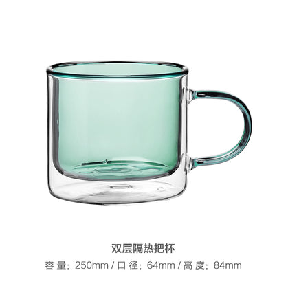 ステンドグラス コーヒーカップ  カラーグラス コップ 耐熱ガラス 250ml