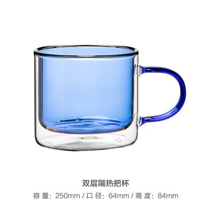 ステンドグラス コーヒーカップ  カラーグラス コップ 耐熱ガラス 250ml