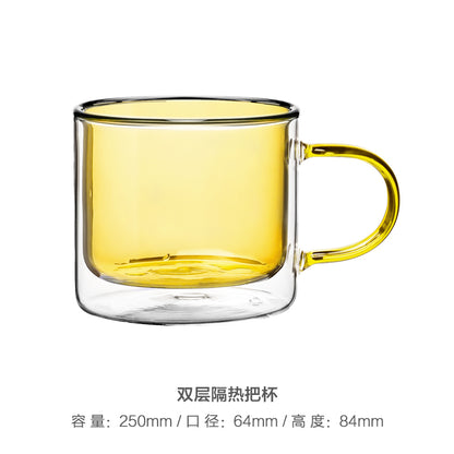 ステンドグラス コーヒーカップ  カラーグラス コップ 耐熱ガラス 250ml