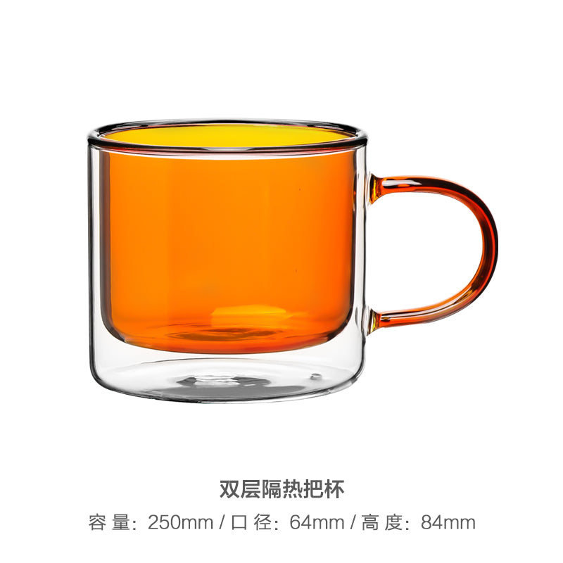 ステンドグラス コーヒーカップ  カラーグラス コップ 耐熱ガラス 250ml