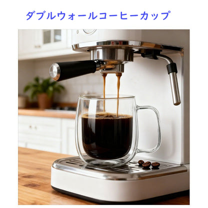 ガラス 耐熱マグカップ コーヒーグラス