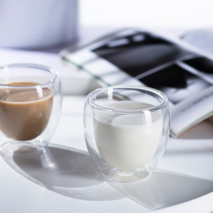 ダブルウォール耐熱グラス 80ml、250ml、350ml、450ml